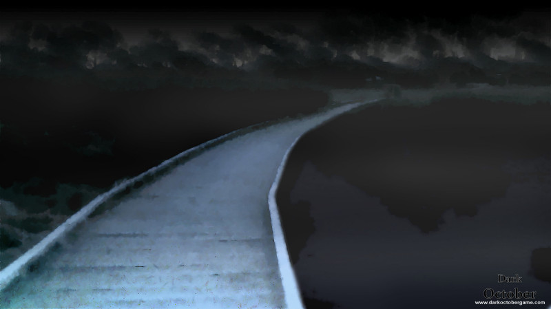 A bridge surrounded by dark waters may not be the safest path to cross in Dark October.