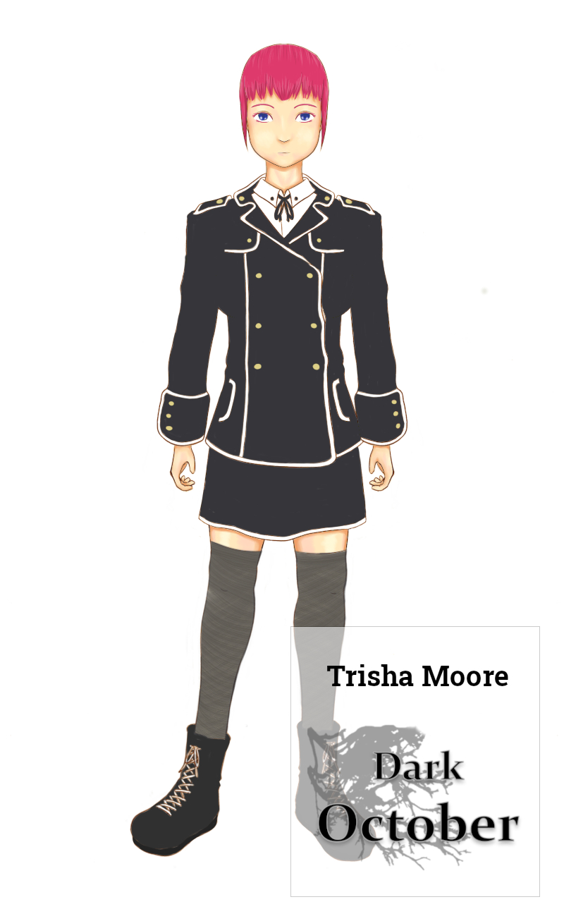Trisha Moore, female playable character of Dark October.